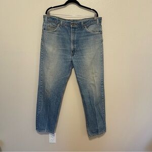 VINTAGE LEVI'S 505 ORANGE TAB DENIM BLUE JEANS MENS SIZE 40x30 1996